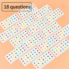 Juego educativo de rompecabezas de laberinto de emparejamiento de colores de madera, entrenamiento de cognición de colores temprana, pensamiento lógico y habilidades motoras finas, juguetes para cumpleaños y regalos de Navidad de niños - ajedrez de movimiento de colores - Ver 8