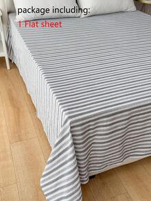 1 pieza Sábana de estilo bohemio 100% poliéster, textura de crepé de burbuja, patrón en relieve arrugado, unicolor ligero, cómoda y transpirable para decoración de dormitorio - Multicolor - Ver 5