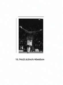 1pc Frameless Handsome Football Star Black White Chic Athlete Wall Art Poster Print For Bedroom Living Room Dorm Party Gift, Room Decor, Prints For Wall - Football Stars - View 11