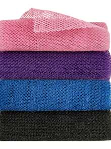 2pcs African Net Sponge, African Exfoliating Net, African Bath Sponge, African Wash Net, African Ghana Sapos Scrubbing Cloth, Body Exfoliating Long Net Shower Body Scrubber Back Scrubber Skin Smoother - Multicolor - View 2