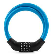 Modern Portable Bicycle Combination Lock, High Flexibility Steel Cable Ring Lock, 4-Digit Combination Cable Lock, Suitable For City Commuting, Campus, Daily Riding, Travel, Back To School Season, Outdoor Bicycle Equipment - Multicolor - View 15