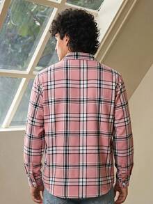 Whitmere Men's Plaid Casual/Business Long Sleeve Shirt, Spring/Autumn - Multicolor - View 2