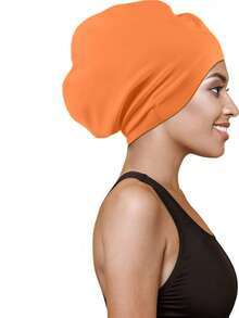 120g Extra Large Silicone Long Hair Swim Cap - Unisex Swim Cap - Extra Large Swim Cap - Waterproof Silicone Swim Cap - Suitable For Dreadlocks, Afro Extensions, Wigs, Beach Essentials, Beach Accessories, And Pool Floats. - Multicolor - View 11