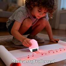 5-Line Music Staff Roller Stamp, Music Theory Teaching Tool For Music Teachers, Piano Guitar Ukulele Classroom Notation Marker Gift - A - View 8