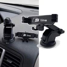 汽車吸盤式手機支架 適用於 Audi A3 A4 A5 A6 A7 A8 Q2 Q3 Q5 Q7 SLINE - 防震穩定 - 通用汽車內飾配件 - 安裝簡單 - 多角度可調 - A - 查看 5