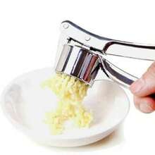1pc Aluminum Alloy Handheld Garlic Presser Kitchen Tool, - A - View 3