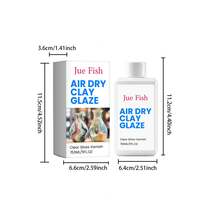 150ML 空乾黏土透明亮面釉漆,自乾亮面密封塗層,防水防褪色保護飾面,適用於 DIY 空乾黏土手工藝、陶藝雕塑、手工裝飾品 - 美術藝術光澤漆 - 查看 12