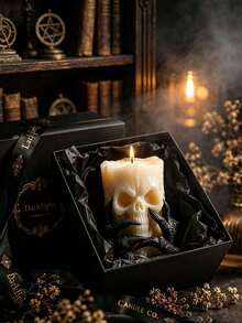 Skull Shaped Silicone Mold, Suitable For DIY Gothic Style Candles, Plaster Resin Crafts And Aromatherapy Diffuser Stones, Dark Theme Wax/Plaster Mold, Desktop Decoration, Perfect Gift For Crafters And Gothic Enthusiasts - Skull Column - View 5