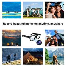 Smart Glasses With AI For Real-Time Translation, Open-Ear Audio, Lightweight Design And Up To 8 Hours Of Battery Life, Perfect For Daily Use, Work And Travel - Black - View 3