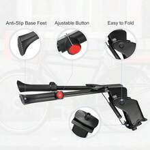 1pc Aluminum Alloy Bicycle Kickstand Double Support Bracket, Mountain Bike Telescopic Frame Outdoor Cycling Maintenance Stand - Multicolor - View 8