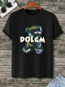 Herren-T-Shirt Mit B?RenprI Nt, L?Ssig, SomM E R, Streetwear, Hip-Hop, Atmungsaktiv, EI Nzigartiger GrafikprI Nt - 黑色 - 查看 2