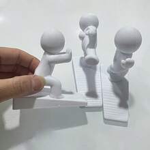2款隨機款式可愛裝飾門擋，可靈活移動的門楔，附防滑底座，保護牆壁與地板，居家裝飾 - 門檔 - 查看 6