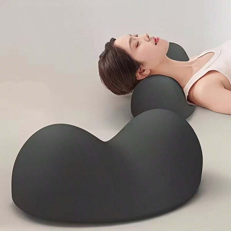 1pc Ergonomic Cervical Pillow, Ergonomic Neck Support Pillow With Human Body Curve Design - Multicolor - View 1