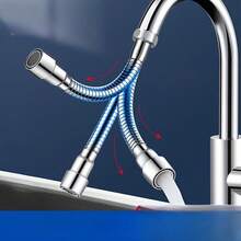 360° Flexible Rotatable Faucet Extender, Multi-Function Kitchen Sink Aerator, Anti-Splash Rotating Faucet Pressure Booster Accessory, Suitable For Kitchen And Bathroom Cleaning Scenarios, Dishwashing, Cleaning, Pet Bathing, Essential For Homeowners And Renters, Perfect As Christmas, New Year And Housewarming Gift - Faucet Extension Tube - View 4