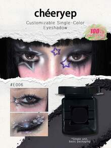chéeryep Replaceable Solid Color Eyeshadow E006, Modular Magnetic System, Baked And Liquid-Baked Texture, Matte Satin Dual-Tone Shimmer, High Pigment Smooth Blendable, Long-Lasting Non-Fading, Suitable For Beginners, Gift - E006 - View 2