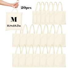 Blank Canvas Tote Bag For DIY Painting, Heat Transfer Handmade, Suitable For Birthday Party, Holiday, Graduation, Children's Day, Painting Party, Gift Bag For Friends, Classmates, Teachers, Nurses - Tote Bag - View 28