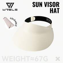 1pc WRELS Foldable Sun Hat, UV Protection, Travel Essential, Lightweight Open Top Design, Suitable For Cycling, Quick Dry - Visor - View 15