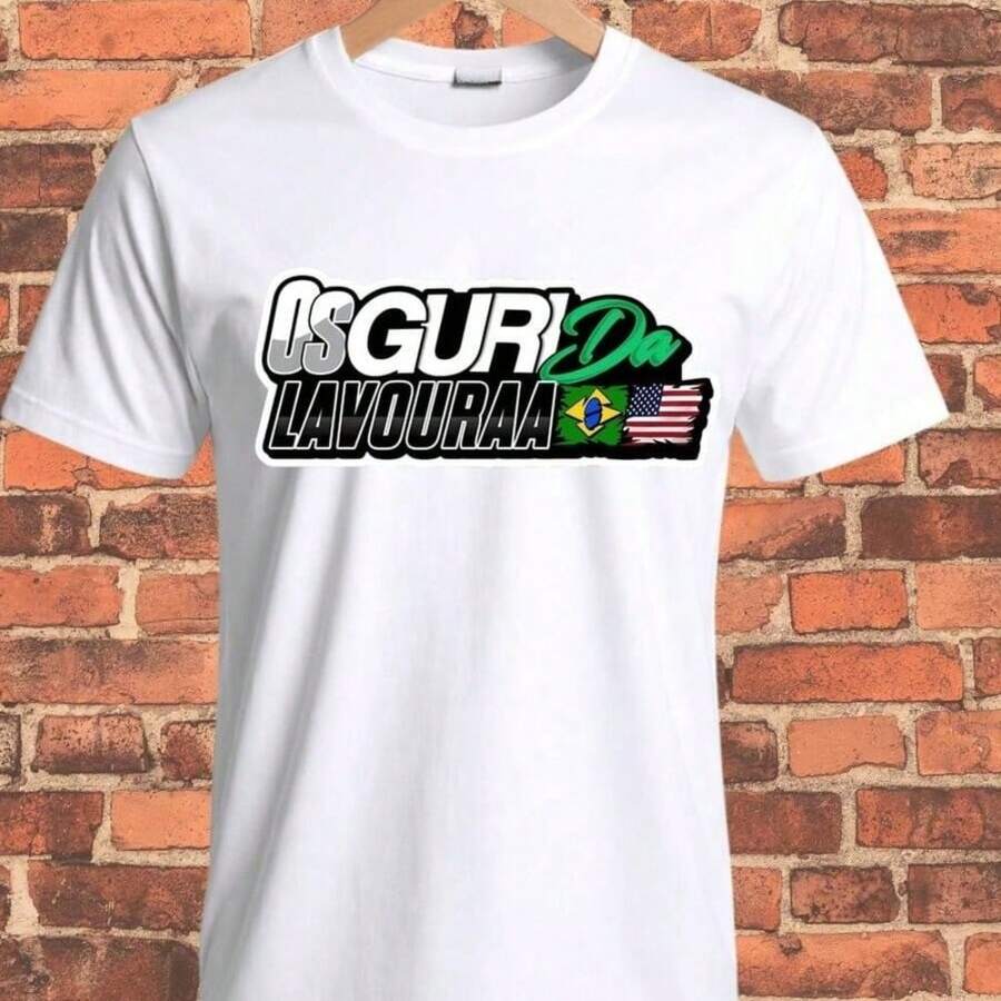 Men's Lavoura T-Shirt - Unisex Streetwear Shirt 100% Cotton Plus Size - 白色 - 查看 1