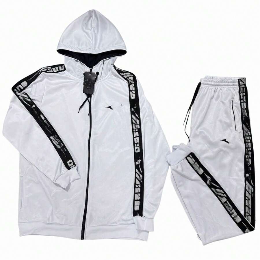Men's Chimpa Training And Gym Set - Shirt + Pants - Chimpa blanco - Ver 1
