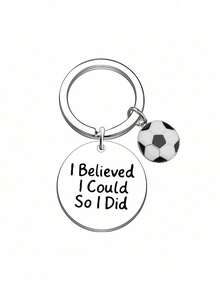 Soccer Pendant Keychain Backpack Strap Accessory, Cool Soccer Enthusiast Keychain - A - View 6