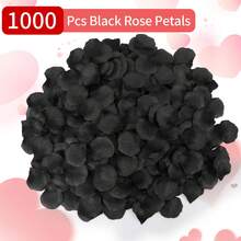 1000/2000片人造玫瑰花瓣，適用於浪漫之夜、訂婚、派對、葬禮和萬聖節主題花卉裝飾，大包裝 - 玫瑰花瓣 - 查看 13