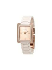 Anne Klein 女款方形錶盤陶瓷錶帶手錶 AK Watches 女款手鍊式手錶，淡粉色 - 粉色 - 查看 11
