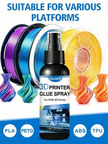 3D Printer Glue Spray Bed Adhesive Strong Grip Printing Glue For PLA PETG ABS TPU FDM 3D Printing Bed Adhesion Spray No Warping High Temperature Resistance Build Plate Adhesive Easy Remove - A - View 6