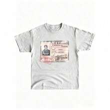 Vintage Surf Style T-Shirt From The 90s, Unisex Round Neck Model (180 G) For Men And Women; Casual Cotton T-Shirt With Graphic Print And Short Sleeves. - 軍綠色 - 查看 10