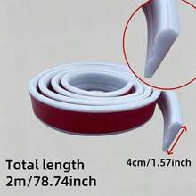 1 Roll 2m/78.74in Self-Adhesive Wall Decorative Line, Waterproof Easy-Tear Self-Adhesive Wall Background Decorative Line, Suitable For Home DIY Decoration, Doors, Tiles, Cabinets, Mirrors, Etc. - A - View 9