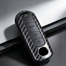 Étui de protection de clé de voiture en ABS style fibre de carbone pour 2 3 6 Atenza, Axela, Demio, CX-5 CX5 CX-3 CX7 CX-9 2015 2016 2017 2018 2019 Accessoires - 4 clés - Voir 11