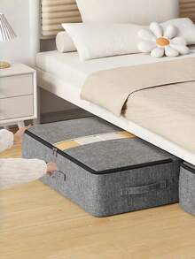 Stor förvaringsväska för under sängen i non-woven med transparent fönster, trådfri vikbar organiseringsväska, lämplig för förvaring av kläder, filtar, skor, byxor och jeans, en platsbesparande förvaringstillbehör för sovrumsgarderob - Multifärgad - Visa 2