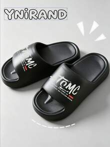 Spring/Summer Minimalist Versatile Thick Sole Sandals, Comfortable Sole For Long Wear Without Fatigue, Easy To Clean, Suitable For Indoor And Outdoor Use, Men/Women/Couple Style, Birthday/Housewarming Gift - Black - View 4
