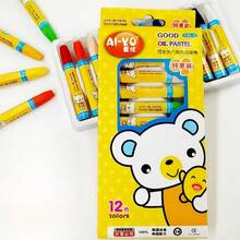 3 piezas de crayones de pastel al óleo con dibujos animados, 12 colores 18 colores 24 colores 36 colores, crayones de cera para pintura y arte - Multicolor - Ver 2