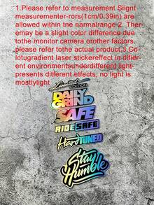 1/2 Set JDM Style Motorcycle Stickers, Waterproof Vinyl Decals For Motorcycle Fuel Tank, Fairing, Helmet, Scooter Body DIY Modification, Universal Decorative Stickers - Multicolor - View 7