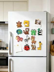Cute Animal & Plant Fridge Magnets, Random Patterns, DIY Stickers, Party Decor, Fridge Magnets, Kitchen & Office Whiteboard Stickers, Cabinet & Dishwasher Stickers, Home Decor, Spring & Easter Animal Lover Gifts - A - View 9