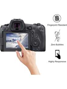 3 Packs 9H Tempered Glass Screen Protector For Digital Cameras, HD Clear Anti-Scratch Anti-Fingerprint Protective Film, Compatible With EOS R50/R5 II/R6 II/R7/R8/R10 & PowerShot G7X Mark Ll/G7X3 Series - View 6