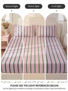 2/3pcs Printed Bedding Set, Bedding, Mattress Protector Set, Comfortable Home Textiles, Breathable Anti-Pilling Mattress Cover, Home Decor, Suitable For All Seasons, Machine Washable, Back To School - Multicolor - View 10