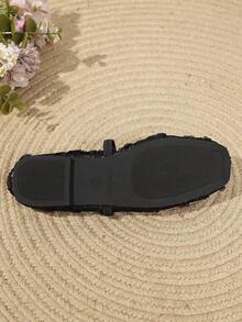 2026 Summer New Floral Print Casual Hollow Lace Patchwork Mesh Closed-Toe Slippers Outdoor Indoor Summer Autumn Women's Beige Hollow Mesh Sandals - Black - View 6