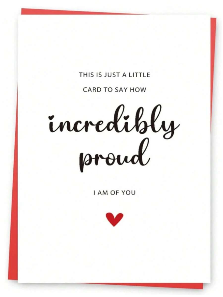 1 Set, Proud Of You Card, Congratulations Card, Graduation Card, Well Done Card, Encouragement Card, Promotion Card, Exam Passed Card - Congratulatory Card - View 1