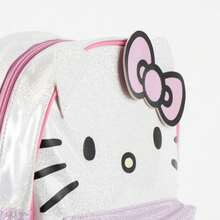 Hello Kitty Cerdá 女孩兒童背包，均碼 - 淺粉紅色閃光休閒背包，帶前拉鍊口袋和可調節肩帶，官方授權，適合上學和外出 - 選項7 - 查看 7