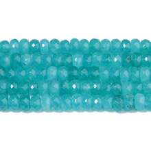 8x5mm Amazonite Natural Faceted Stone Beads Abacus Shape Loose Bead For Jewelry Making DIY Bracelet Necklace Supplies - Sky Blue - View 4