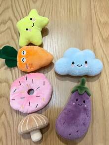 Random Size Polyester Durable Chew Doll Set, Suitable For Cats And Dogs, Includes Various Patterns And Styles, Including Plush Toys And Rope Toys, Suitable For Small And Medium Dogs, Suitable For Multiple Cats And Dogs To Play Together - Multicolor - View 10