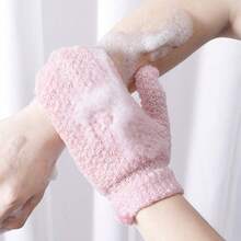 Cepillo de baño de nailon, potente herramienta exfoliante para ducharse, eliminar la suciedad y frotar la espalda, con cuerda para colgar, 1 par - Multicolor - Ver 7