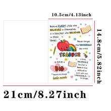 1pc Cute Teacher Appreciation Card, Teacher Appreciation Card, Daycare Teacher Appreciation Gift, Creative Teacher Appreciation Gift Back To School - A - View 5