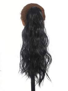 18 Inch Long Wavy Ponytail Hair Extensions For Women, Synthetic Wrap‑Around Clip In Ponytail Wig Hair Accessories, Halloween - Multicolor - View 11