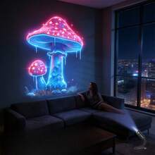 USB Powered Colorful Deep Sea Mushroom Projection Light, 8 Interchangeable Mushroom Slides, 360° Free Rotation, Bedside Night Light With Ceiling Decoration, Creates Immersive Underwater Sleep Scene - 多色 - 查看 4