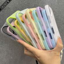 1 Stylish Phone Case, Does Not Include Lanyard Or Stand, New Minimalist Niche Design With Large Holes, Light Yellow Jelly Skin Feel, Two-In-One Magnetic Protective Case With Hand Strap For 17 17air 17pro 17promax 16 16plus 16pro 16promax 15 15pro 15promax 14 14pro 14promax 13 13pro 13promax 12 12pro 12promax 11, Can Store Photos. - 綠色 - 查看 9