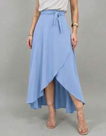 Women Skirts - Baby Blue - View 1