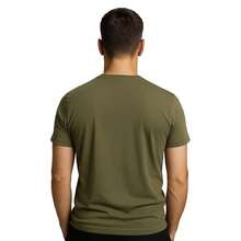 Set Of 2 Men's T-Shirts, 100% Premium Cotton, Printed, Various Colors, New Release - 綠色和海軍藍 - 查看 3