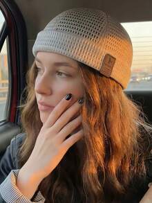 1pc Solid Color Polyester Mesh Cap, Breathable, Suitable For Outdoor Sports And Daily Wear. Perfect Gift For Father's Day, Teacher's Day And Birthday - Multicolor - View 3